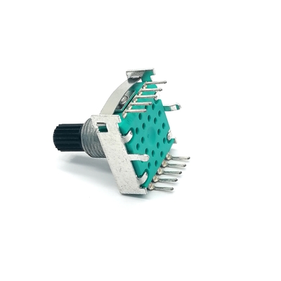 potentiomètre simple de rondin du commutateur rotatif 0.3A 100k de jet de triple de 17mm Polonais