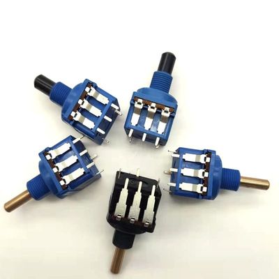 Potentiomètre 500k bleu avec le commutateur 10A pour obscurcir l'éclairage