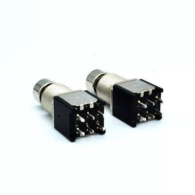 9 Pin 3pdt frappent du pied le commutateur 500V pour la guitare électrique