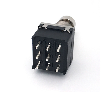 Cosse de Pin de l'interrupteur à pied 9 du commutateur de pied de guitare de 3H PDT 17mm