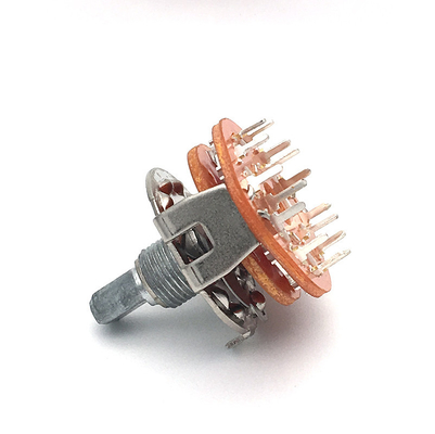 Haut-parleurs continus multiboucle de commutateur rotatif de 2p4t Mini Rotary 500ohm