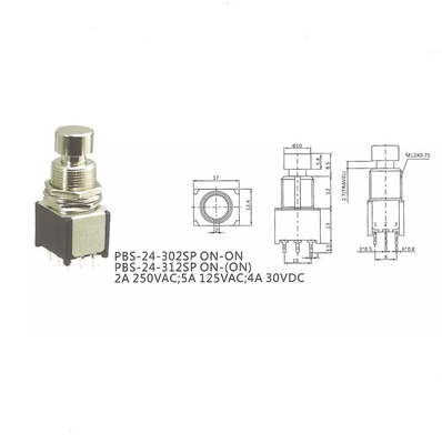 By-pass vrai de PIN Dpdt Stomp Switch du commutateur de pied de guitare de 3H PDT 9