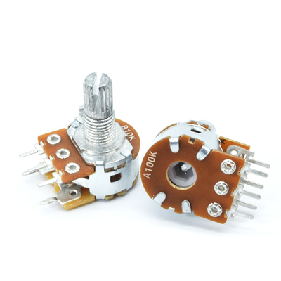Potentiomètre 500k de commutateur rotatif de cannelure avec le commutateur employé par le talkie-walkie