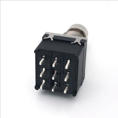 SF17 10000 fait un cycle 2pdt le commutateur 9 Pin Push Button Foot 100ohm