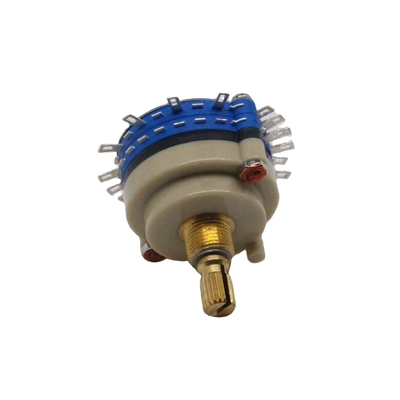Commutateur rotatif continu de haute précision 100ohm Commutateur rotatif multipolaire