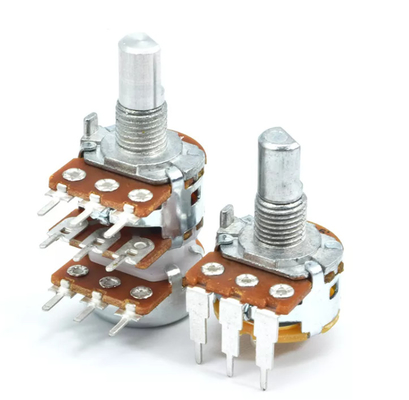 Potentiomètre rotatoire de l'ohm 200k du potentiomètre 200k du film ROHS de carbone