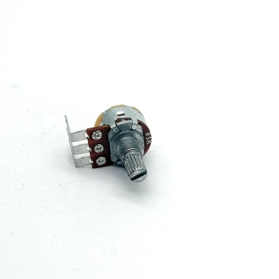 Potentiomètre d'ampère de guitare du rhéostat 16mm avec le commutateur de bouton poussoir 0.2W