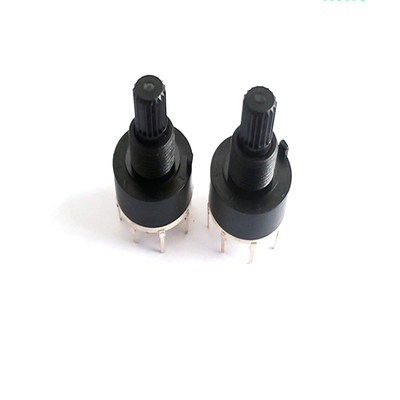 16mm en plastique commutateur rotatif Polonais simple 0.3A Heater Refrigerator de 8 positions