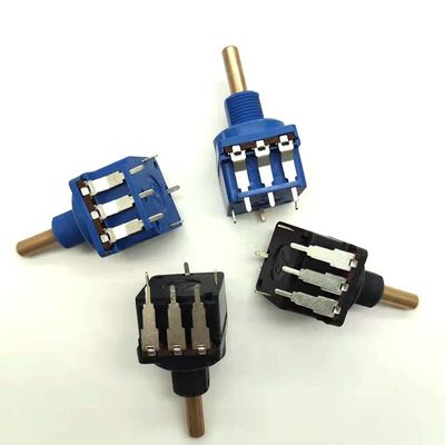 Potentiomètre 500k bleu avec le commutateur 10A pour obscurcir l'éclairage