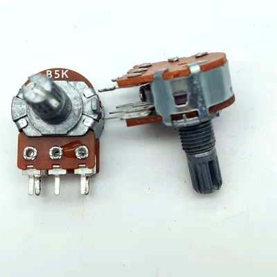 Potentiomètre de commutateur rotatif d'axe en métal de 16mm pour l'amplificateur audio
