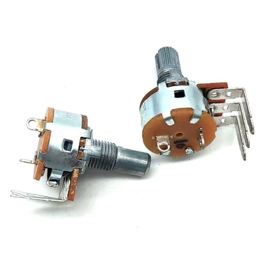Potentiomètre d'amplificateur en métal 0.2W avec le commutateur 16mm pour la caisse de résonance