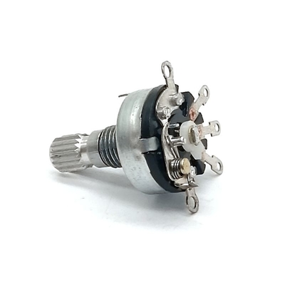 pot simple rotatif de commutateur rotatif du potentiomètre 50ohm Polonais de commutateur de la position 0.08W 12