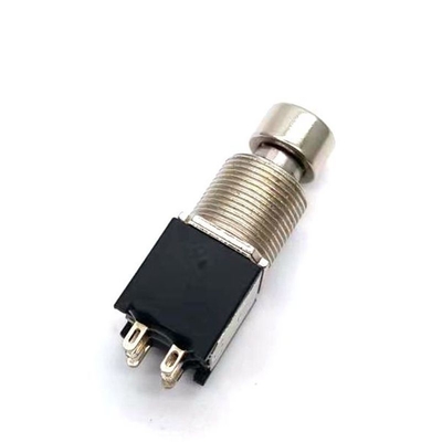 Pin libre de Dpdt 6 de bouton poussoir d'ODM de commutateur de pied de guitare de la serrure TQ